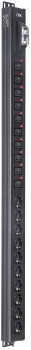 ITK BASE PDU вертикальный PV1101 24U 1 фаза 16А 10 розеток SCHUKO (немецкий стандарт) + 10 розеток C19 без кабеля с входным разъемом C20