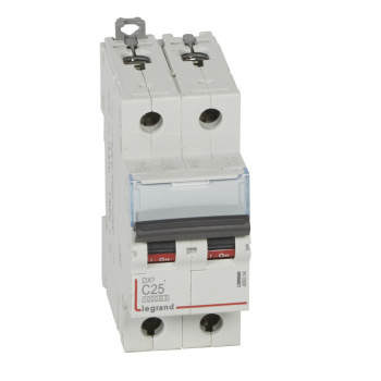 Авт.выкл.DX3 2П C25A 10kA/16kA LEGRAND