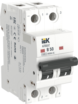 ARMAT Автоматический выключатель M06N-DC 2P B 50А IEK