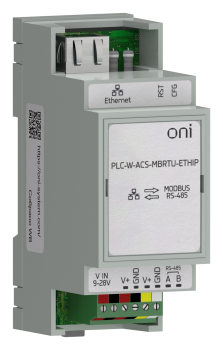 ПЛК W. Преобразователь интерфейсов Modbus RTU в Ethernet ONI