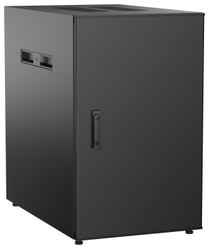 ITK UNITBOX N Шкаф сетевой 19" напольный 18U 600х1000мм металлическая передняя дверь черный
