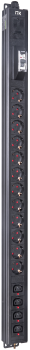 ITK BASE PDU вертикальный PV1111 22U 1 фаза 16А 12 розеток SCHUKO (немецкий стандарт) + 4 розетки C13 кабель 2,6м вилка SCHUKO (немецкий стандарт)