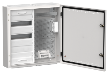 TITAN 5 Корпус комбинированный ЩРн-36 (2х36) 585х570х140мм IP30 белый IEK
