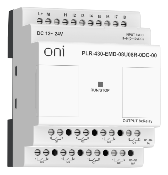 ПЛК 430 Модуль расширения входов выходов 4 DI 4 UI (0-10 В/DI) 8 RO 24В DC ONI