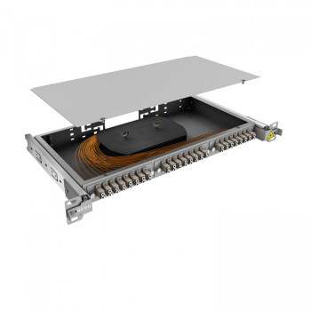 Кросс 19" NTSS PREMIUM выдвижной, предсобранный 1U, 16 портов LC/UPC duplex, 62.5/125 мкм