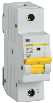 KARAT Автоматический выключатель ВА47-150 1P C 125А 15кА IEK