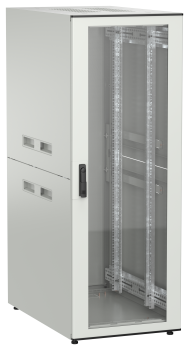 ITK UNITBOX N Шкаф сетевой 19" напольный 33U 600х1000мм стеклянная передняя дверь серый