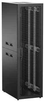 ITK UNITBOX N Шкаф сетевой 19" напольный 42U 600х1000мм перфорированная передняя дверь черный