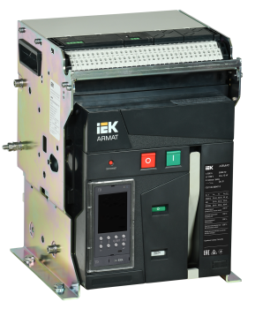 ARMAT AR-A2C TD08 3P F HR Выключатель автоматический воздушный 55кА расцепитель TD 800А 3P стационарный с аксессуарами ~220-240В: реле отключения, реле включения, моторный привод IEK