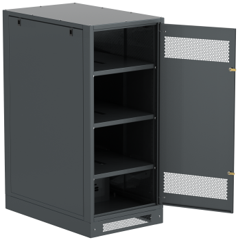 ITK LINEA B Шкаф аккумуляторный (пустой) 1350х600х950мм металлическая дверь черный